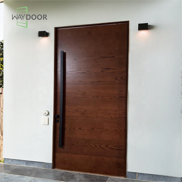 Modern Solid Wood Pivot Exterior Door