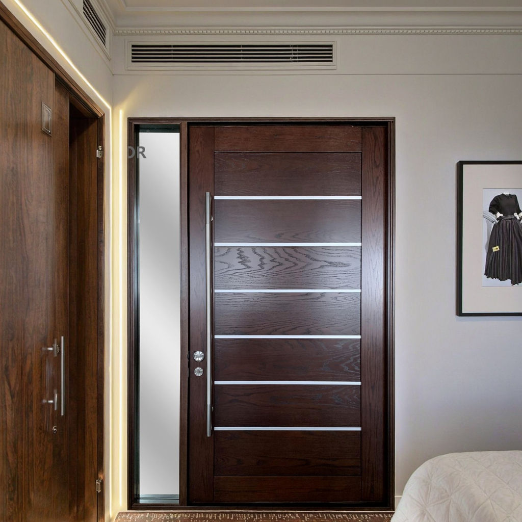Why Choose Our Mahogany Solid Wood Front Entry Door with Sidelights?