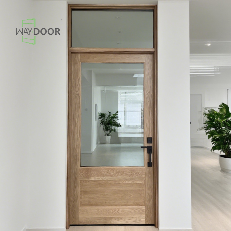 The Modern Entryway Redefined: Why a Solid Wood Door with a Glass Transom is the Ultimate Upgrade
