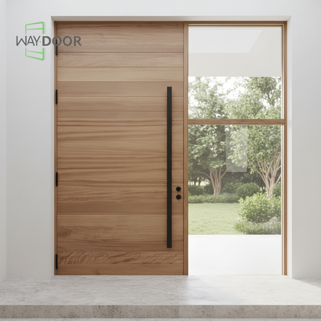 Elegant Entryways: How Waydoor’s Solid Wood Front Doors with Sidelights Combine Timeless Craftsmanship and Modern Design