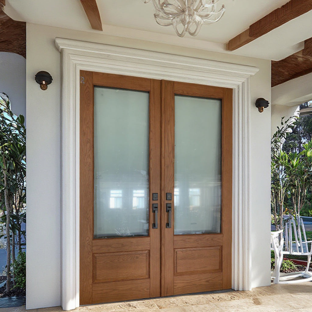 Transform Your Home’s First Impression: Modern Villa Solid Wood Entrance Doors