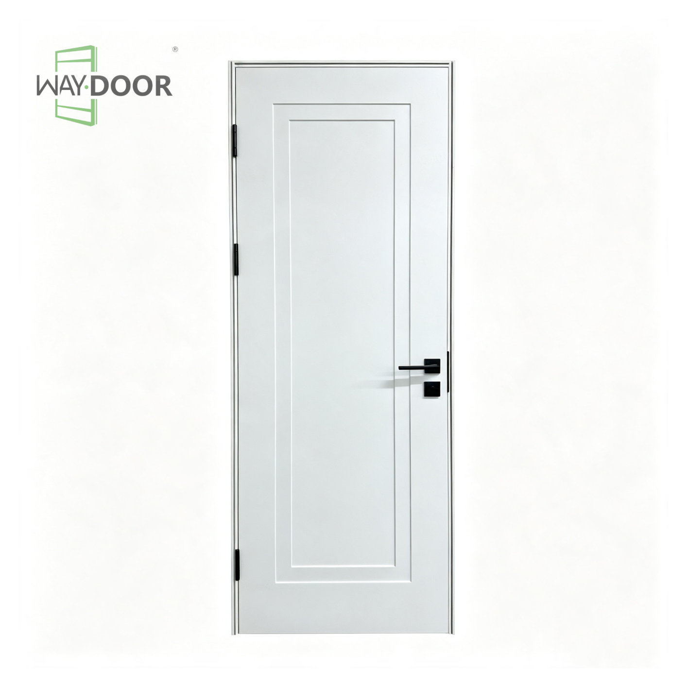 1-Panel Shaker Solid Wood Interior Swing Door