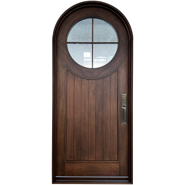 Arched Exterior Solid Wood Door