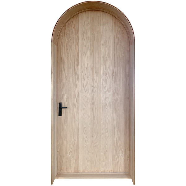 Red Oak Arched Entry Wood Door