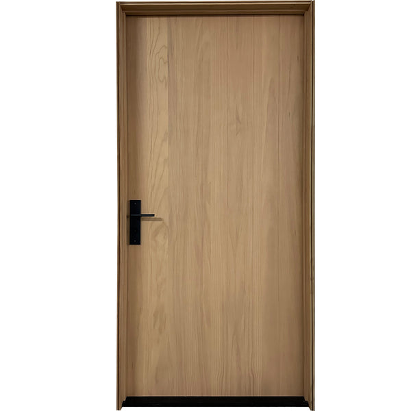 White Oak Flush Wood Front Door