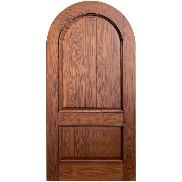 Arched Panel Entry Wood Door