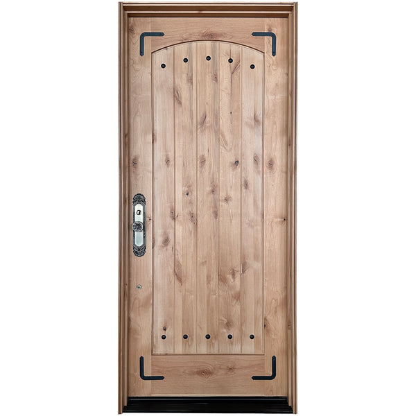 Knotty Alder Solid Wood Front Door