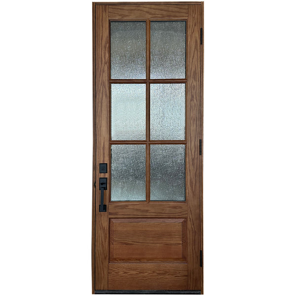 6-Lites Solid Wood Front Doors