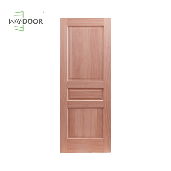 3-Panel Mahogany Hinge Interior Door