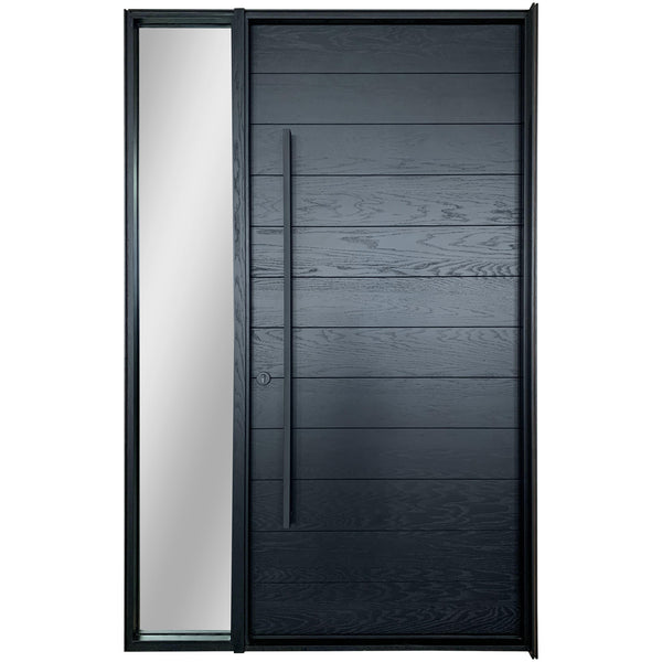 Exterior Glass Sidelite Wood Door