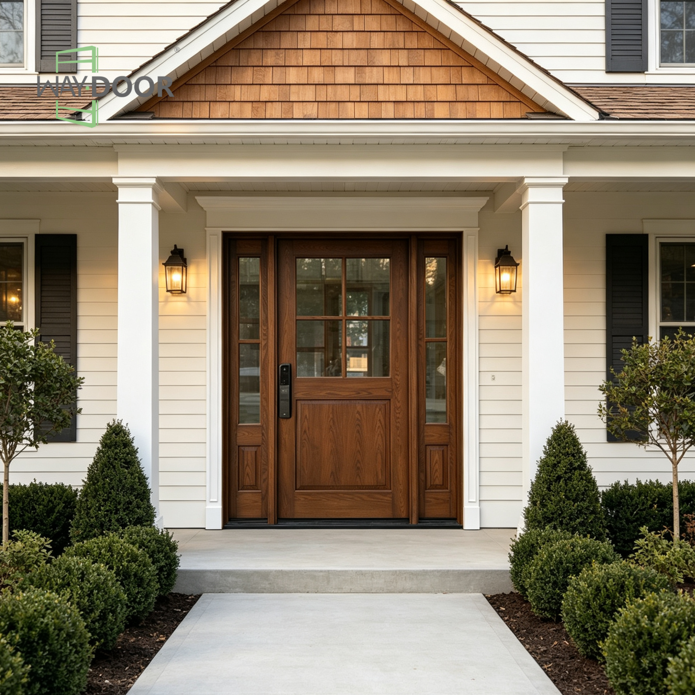 4-Lite Entry Door with Sidelites