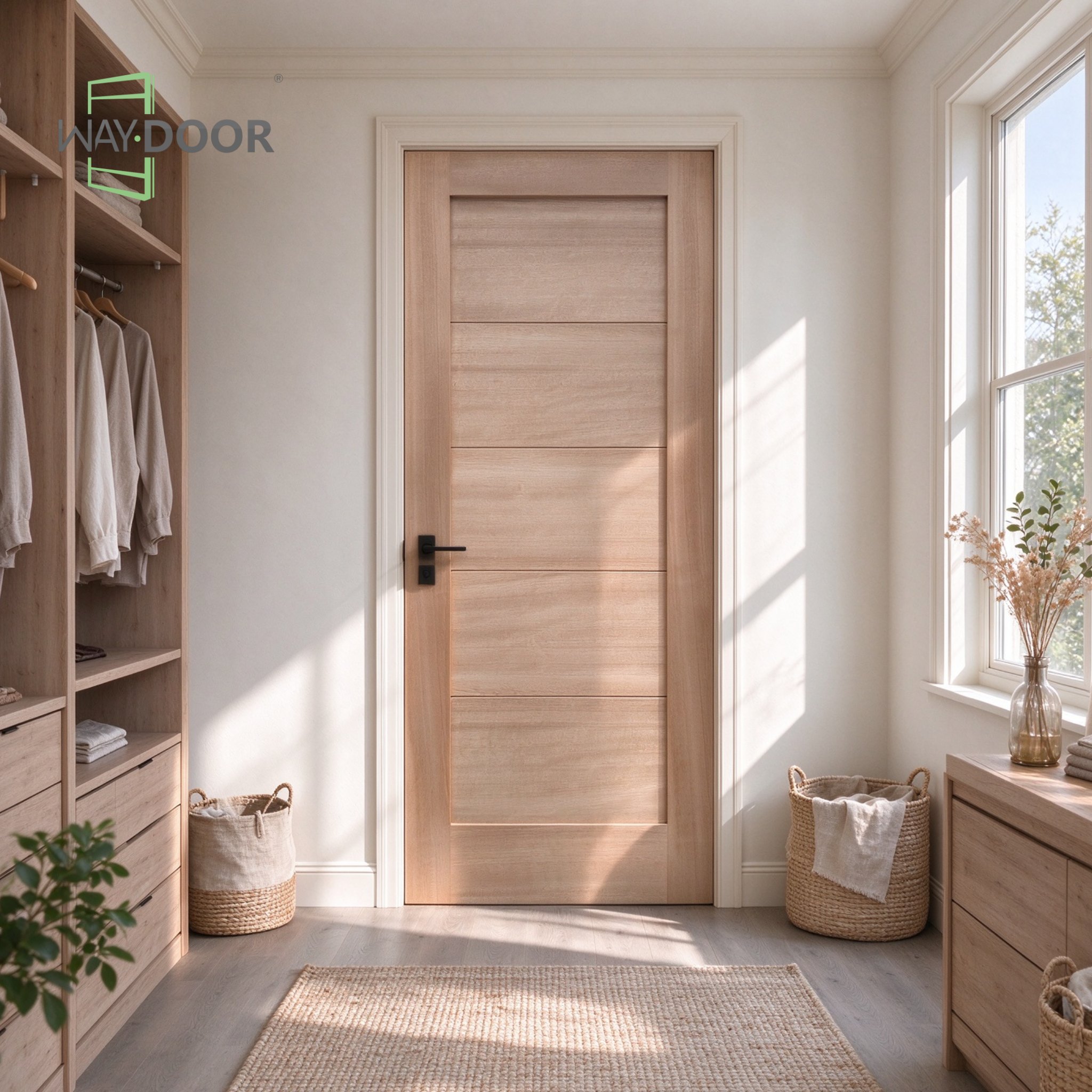 5-Panel Shaker Interior Hinge Door
