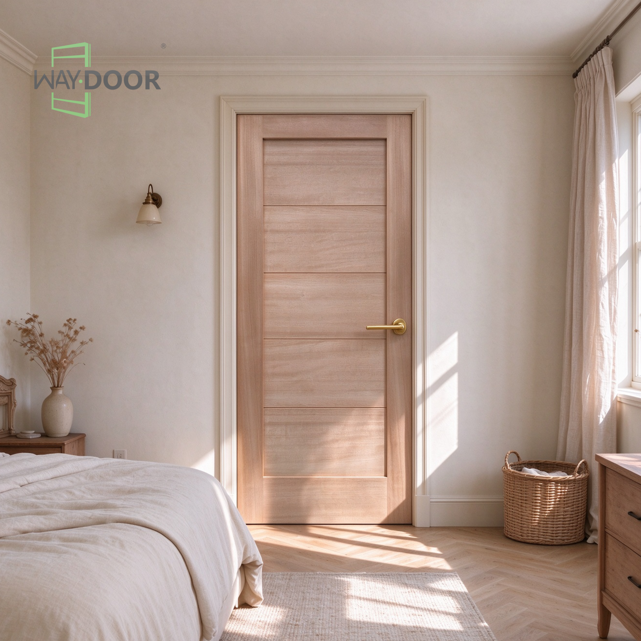 5-Panel Shaker Interior Hinge Door