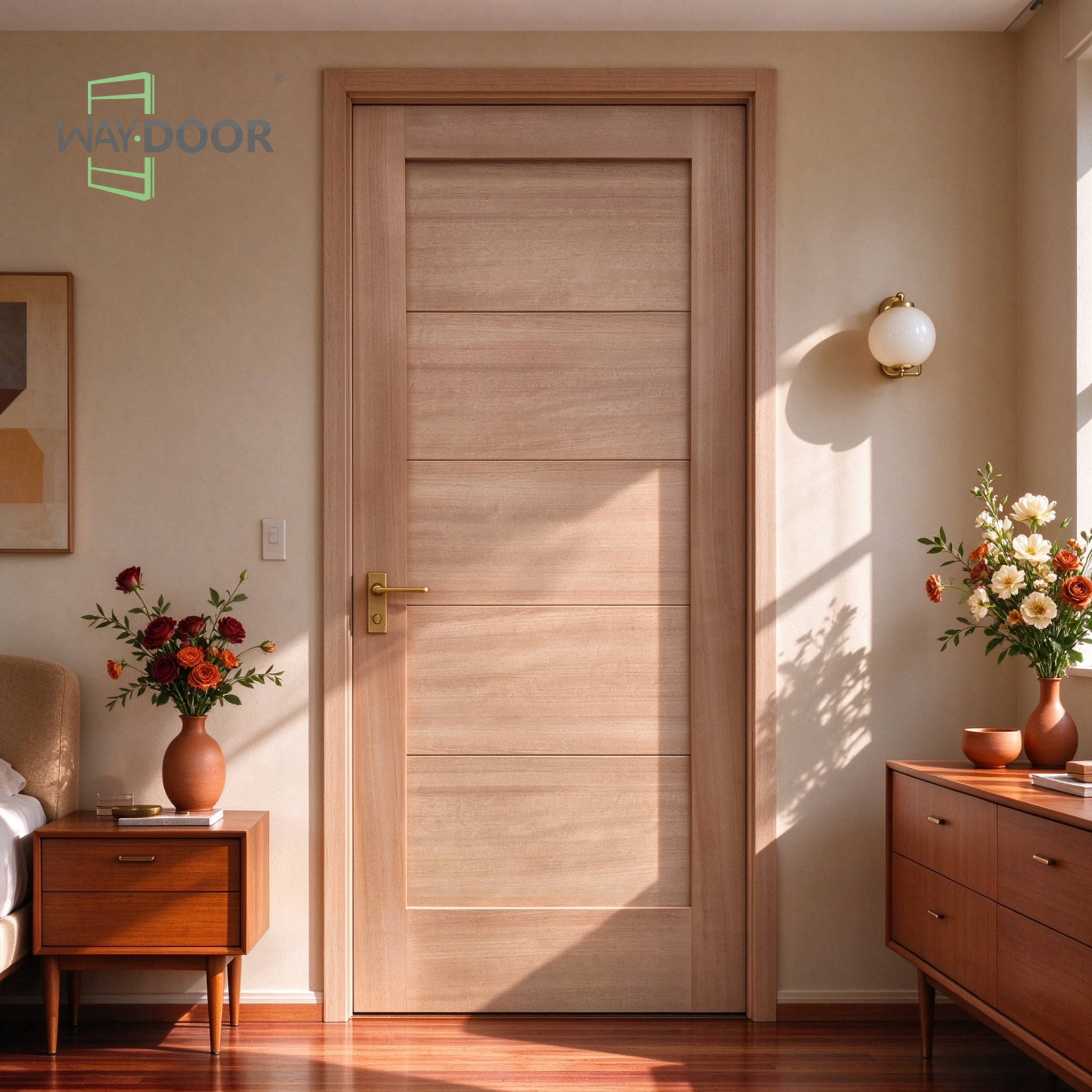 5-Panel Shaker Interior Hinge Door