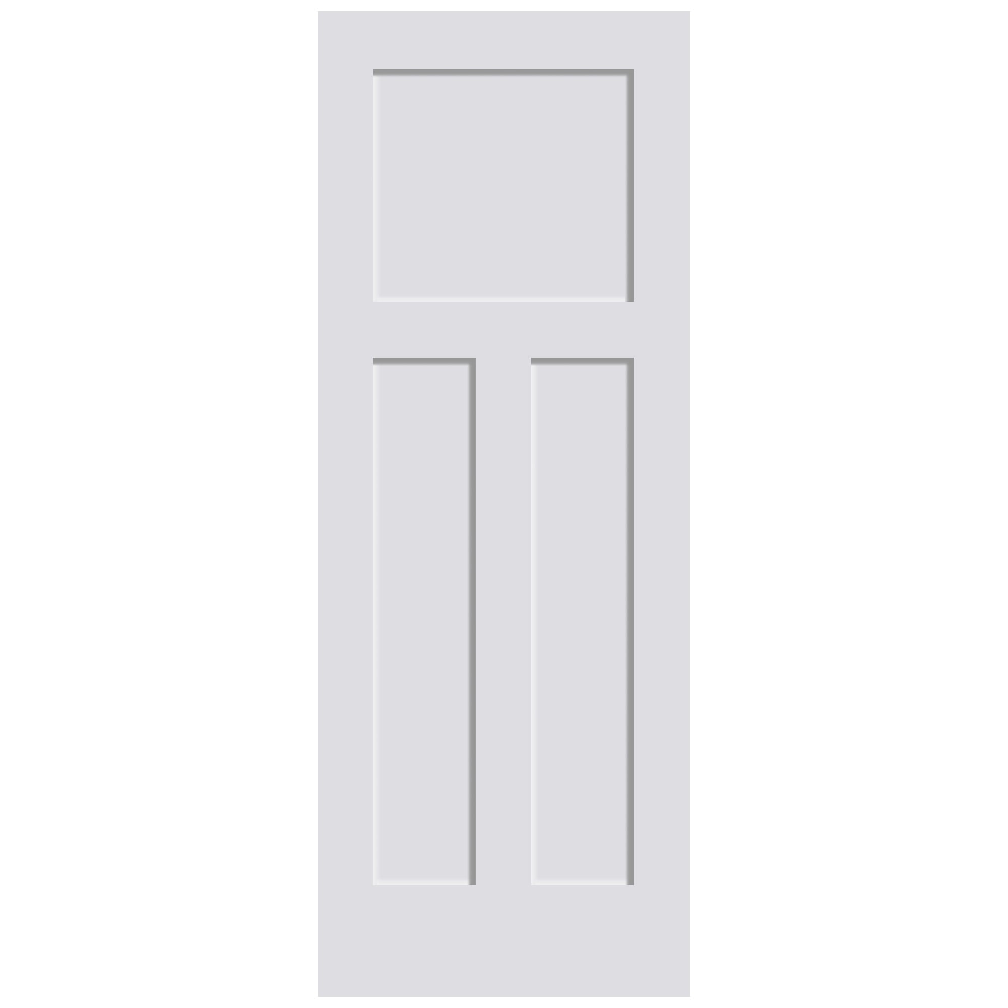 3ST Panel Shaker Primed Wood Door
