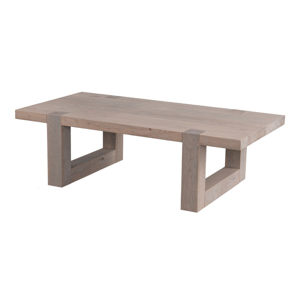 Solid Elm Wood Coffee Table