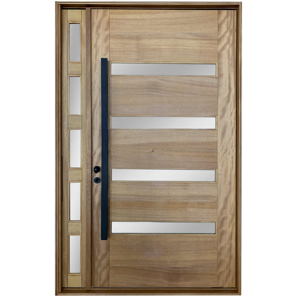 Exterior Wood Door Wit Sidelite
