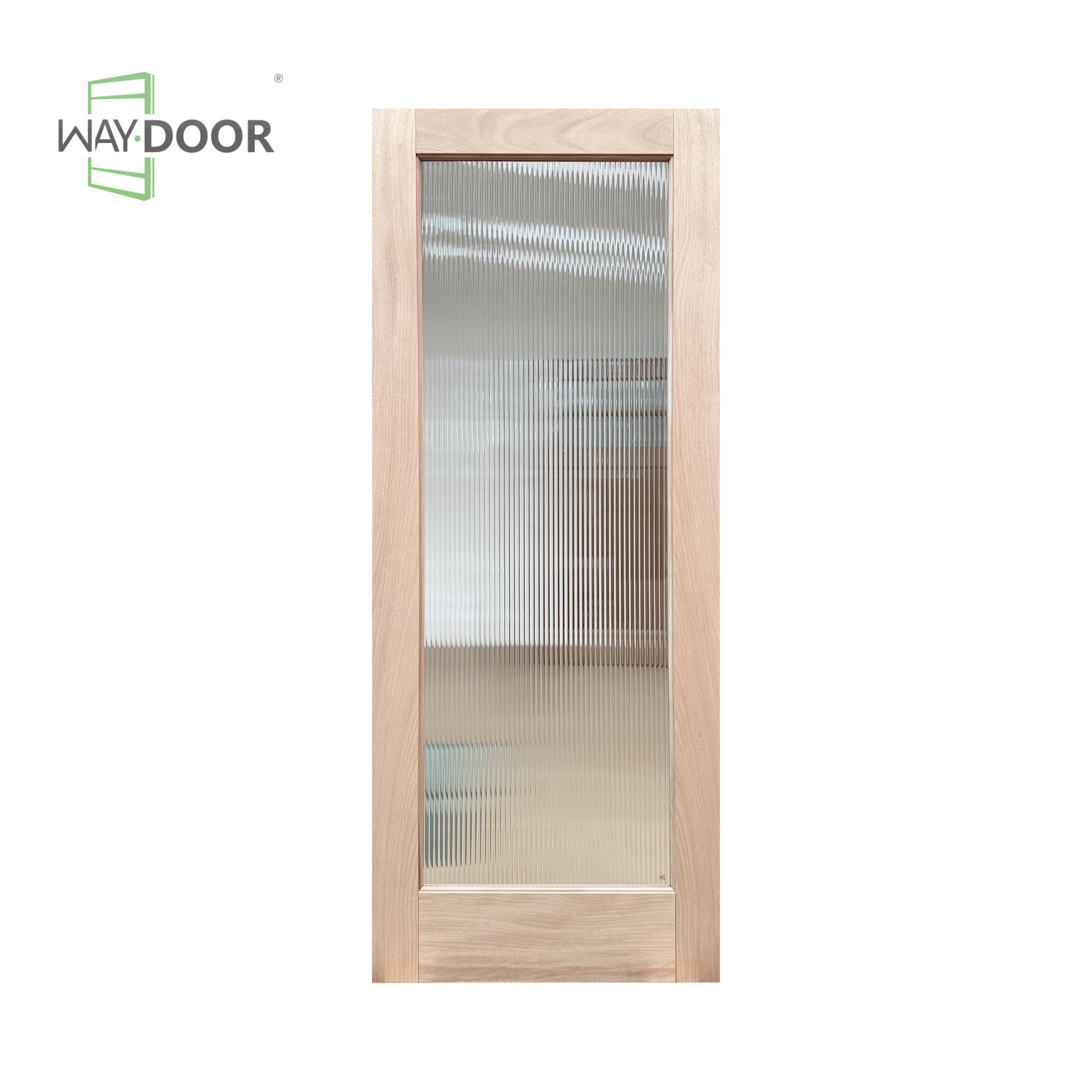 Reeded Glass Veneer Interior Door Slab