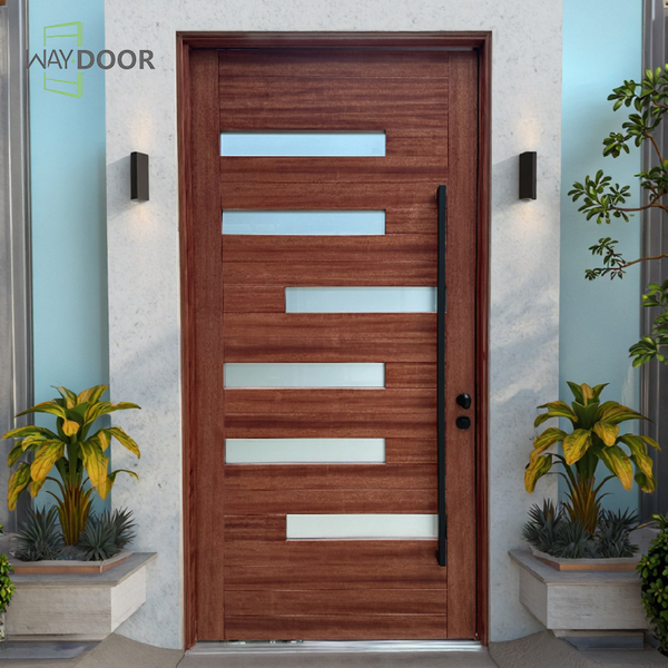 Modern Anti-Theft Solid Wood Exterior Door