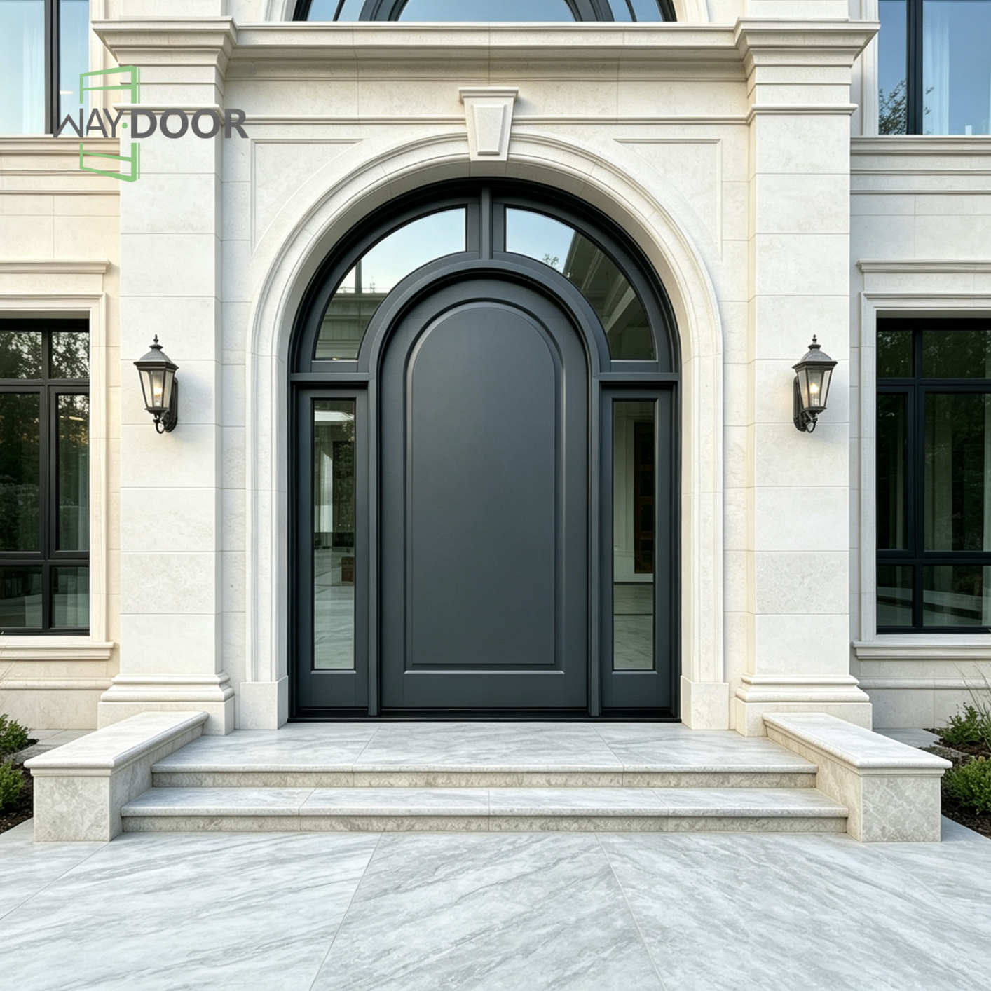 Arcadia Double Arch Hinged Entry Door