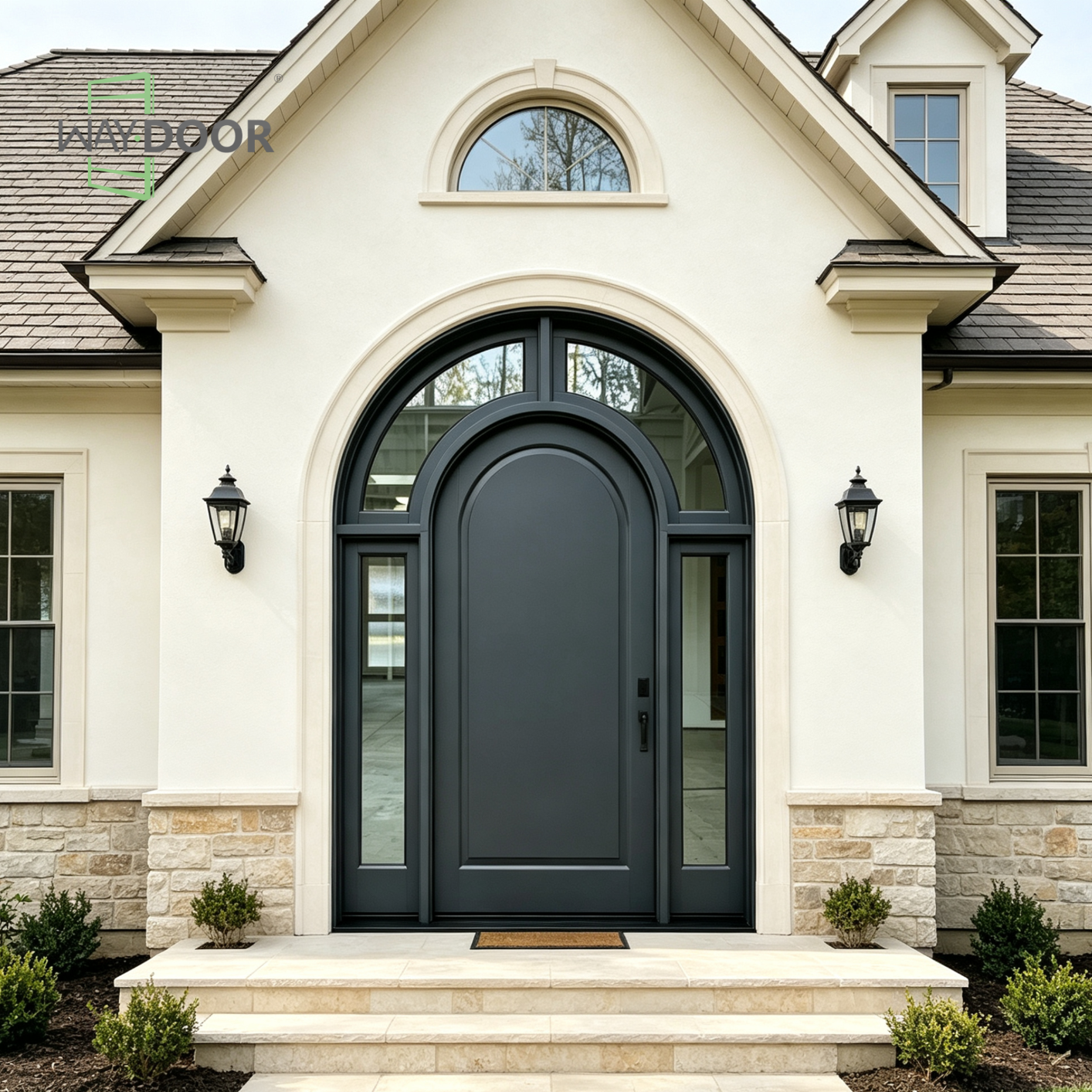 Arcadia Double Arch Hinged Entry Door