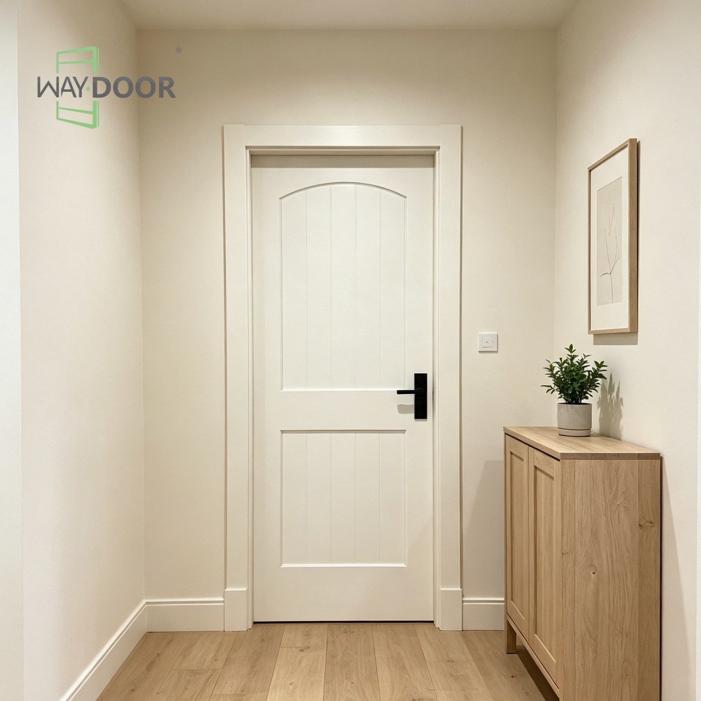Arch 2-Panel Interior Door
