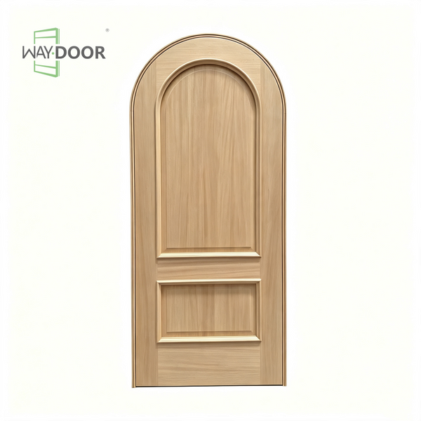 Arched French Panel Solid Wood Interior Door