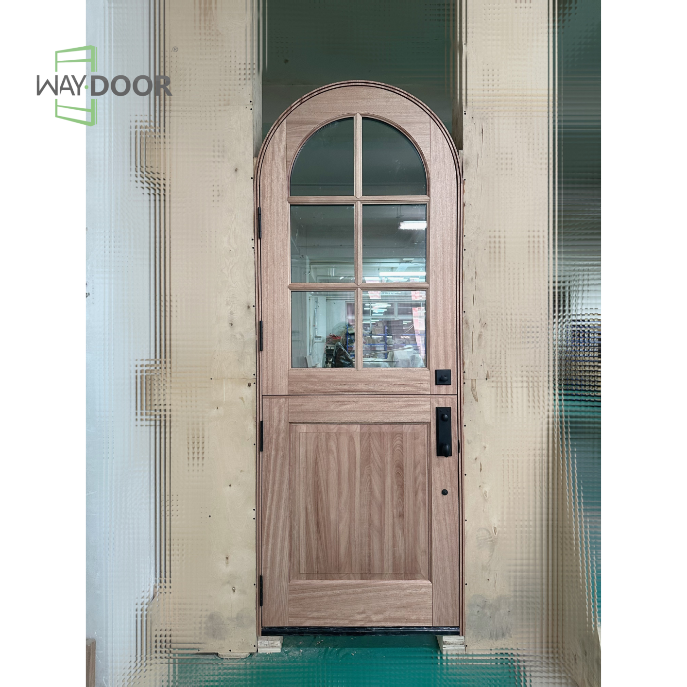 Arched Glass Dutch Entry Door