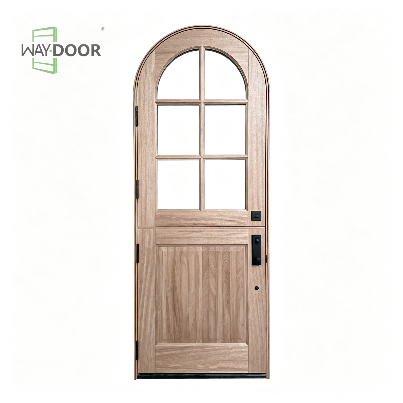 Arched Glass Dutch Entry Door