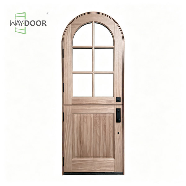 Arched Glass Dutch Entry Door