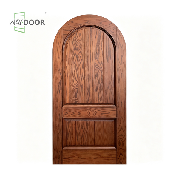 Arched Raised Panel Solid Wood Interior Hinged Door