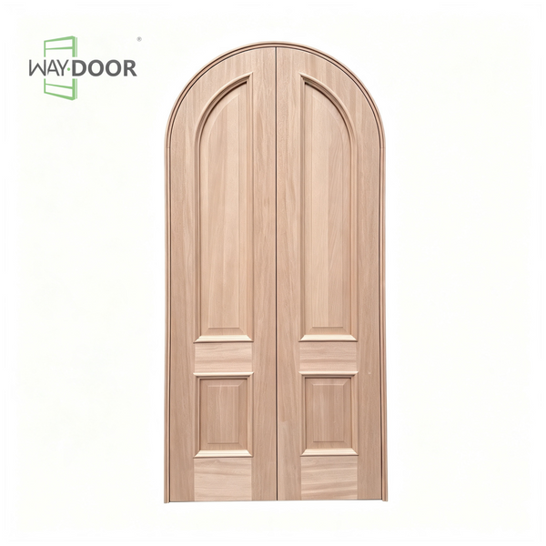 Arched Solid Wood Double Interior Hinged Door