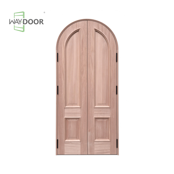 Arched Solid Wood Double Interior Hinged Door