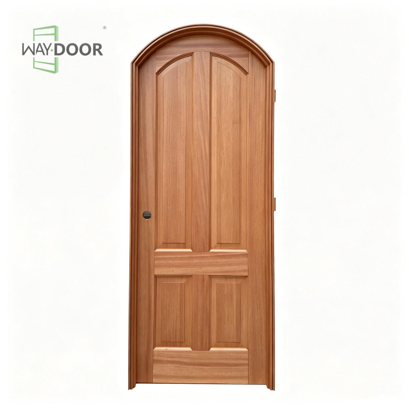 Arched Solid Wood Exterior Front Door
