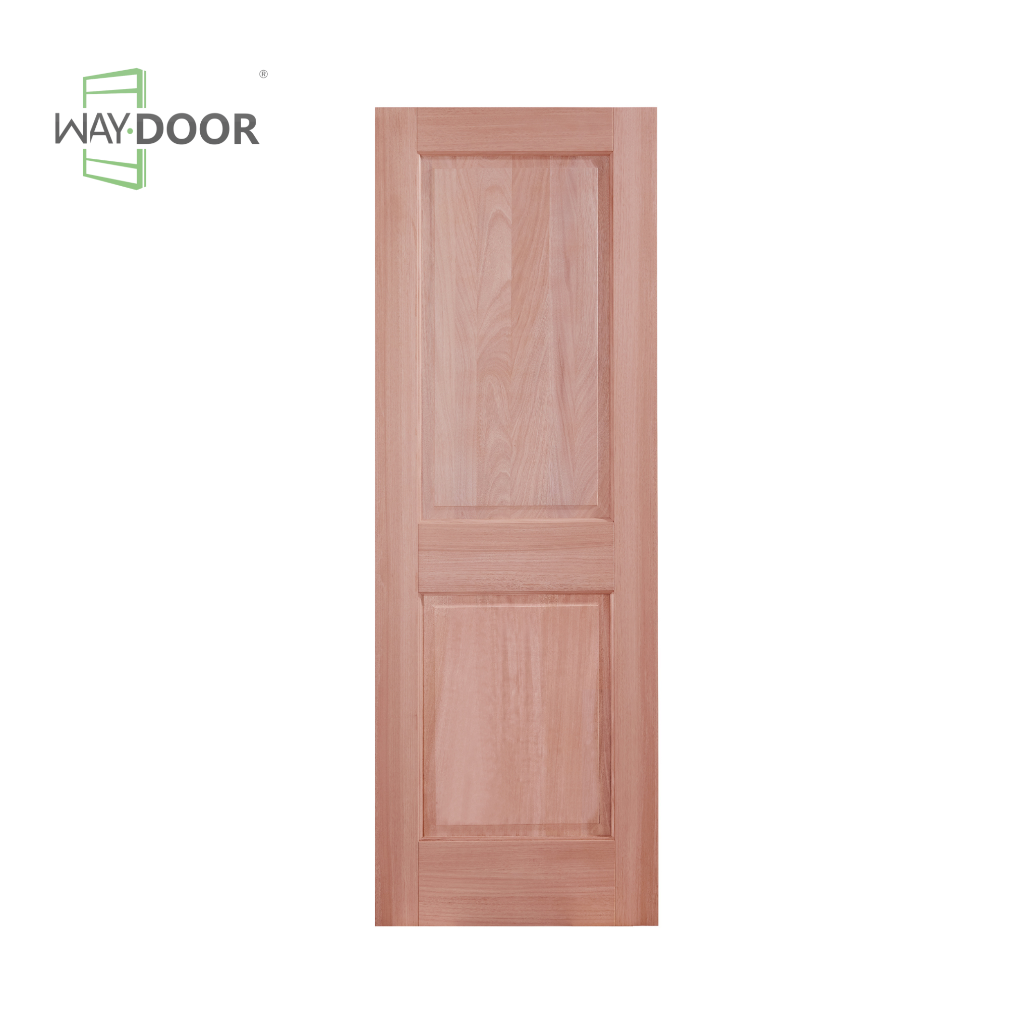 Classic 2-Panel Mahogany Hinge Interior Door
