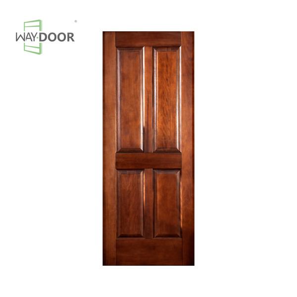 Classic 4-Panel Mahogany Interior Hinged Door