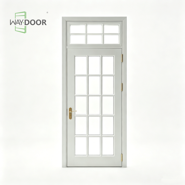 Classic Gridded Glass Exterior Front Door