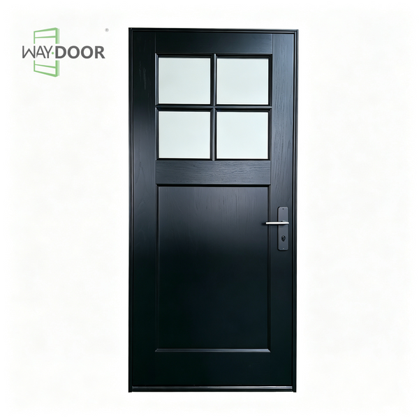 Craftsman 4-Lite Solid Wood Entry Door