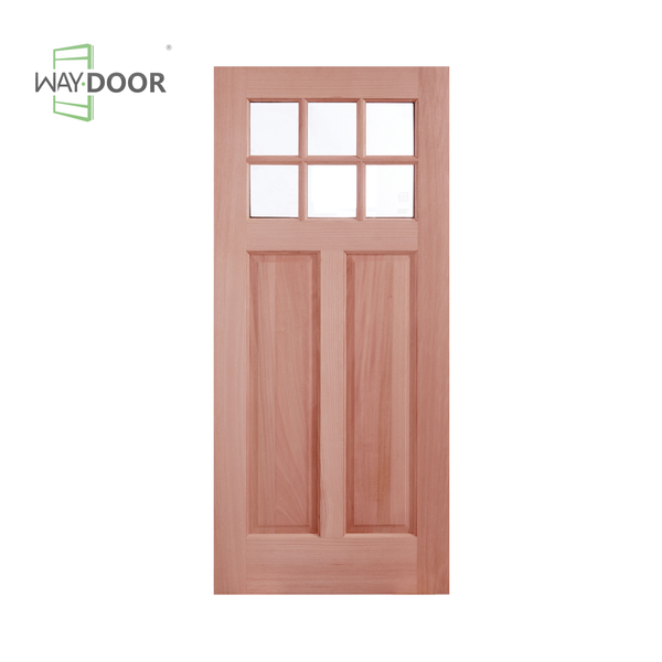 Craftsman Mahogany 6-Lite Exterior Hinged Door