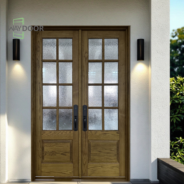 Custom Solid Wood Entry Door with Glass