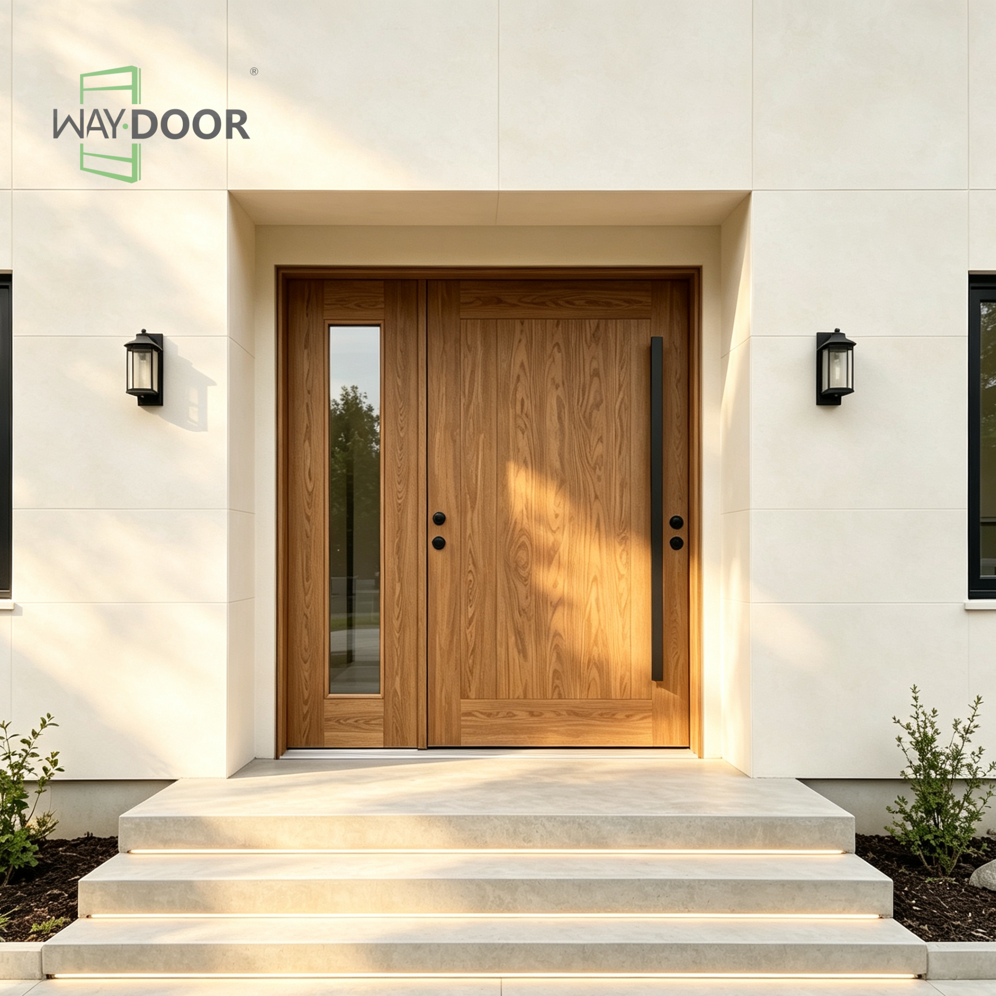 Horizon Solid Wood Entry Pivot Door