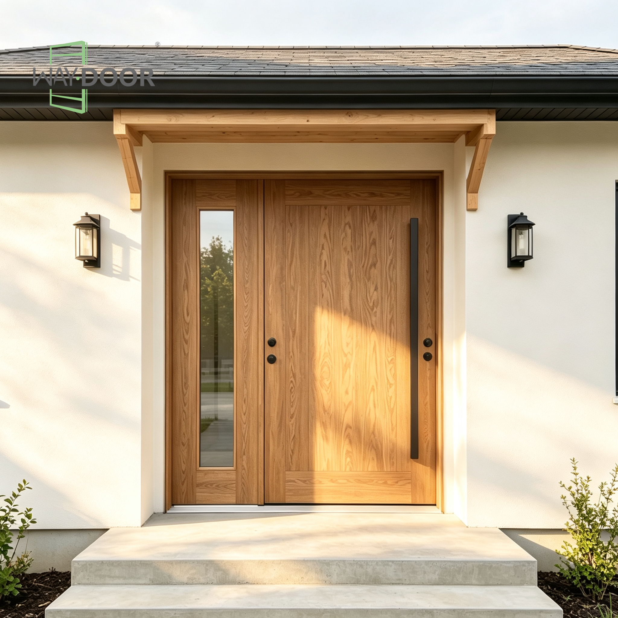 Horizon Solid Wood Entry Pivot Door
