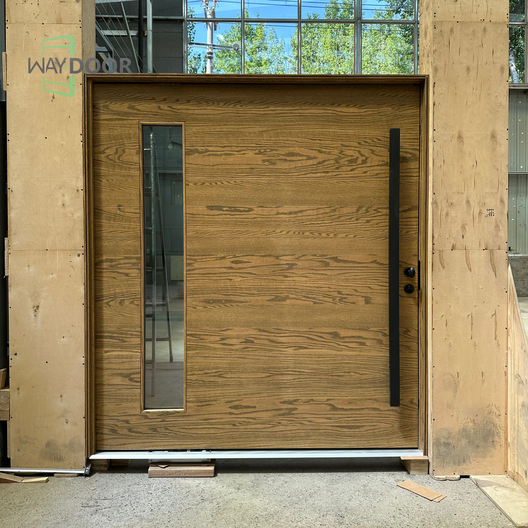 Horizon Solid Wood Entry Pivot Door