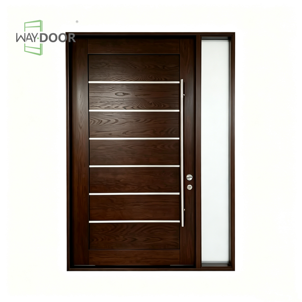 Horizon Solid Wood Modern Entry Door