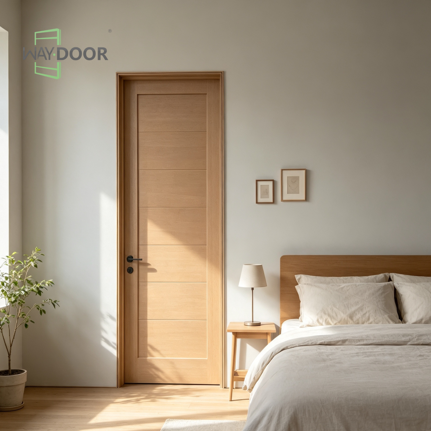 Horizontal Shaker Solid Wood Interior Hinge Door