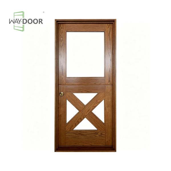 Light French Country X-Panel Dutch Oak Entry Door