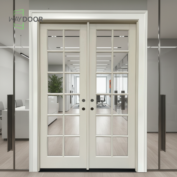 Luxury Modern Solid Wood Double Front Door