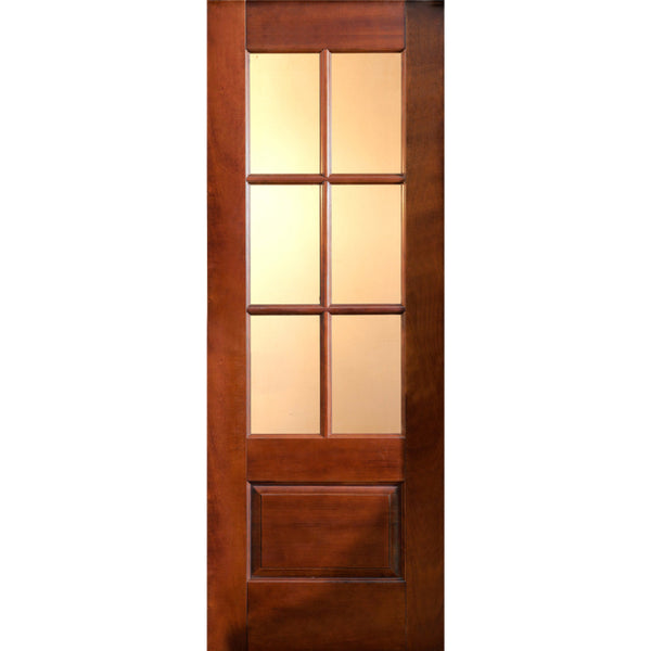 6 Lites Mahogany Interior Door