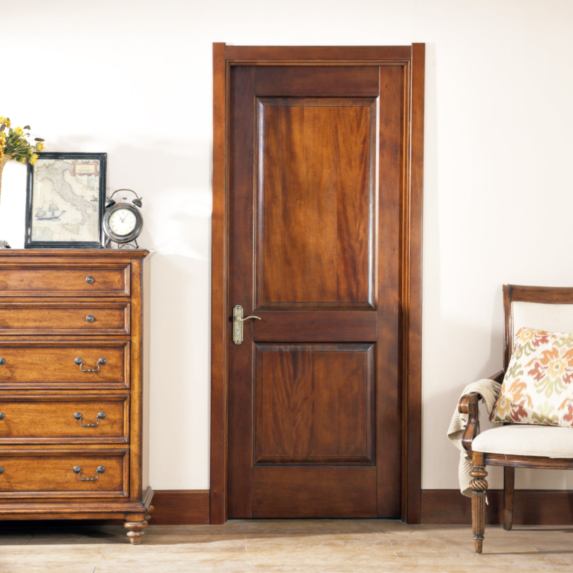 2 Panel Mahogany Solid Wood Door Waydoor