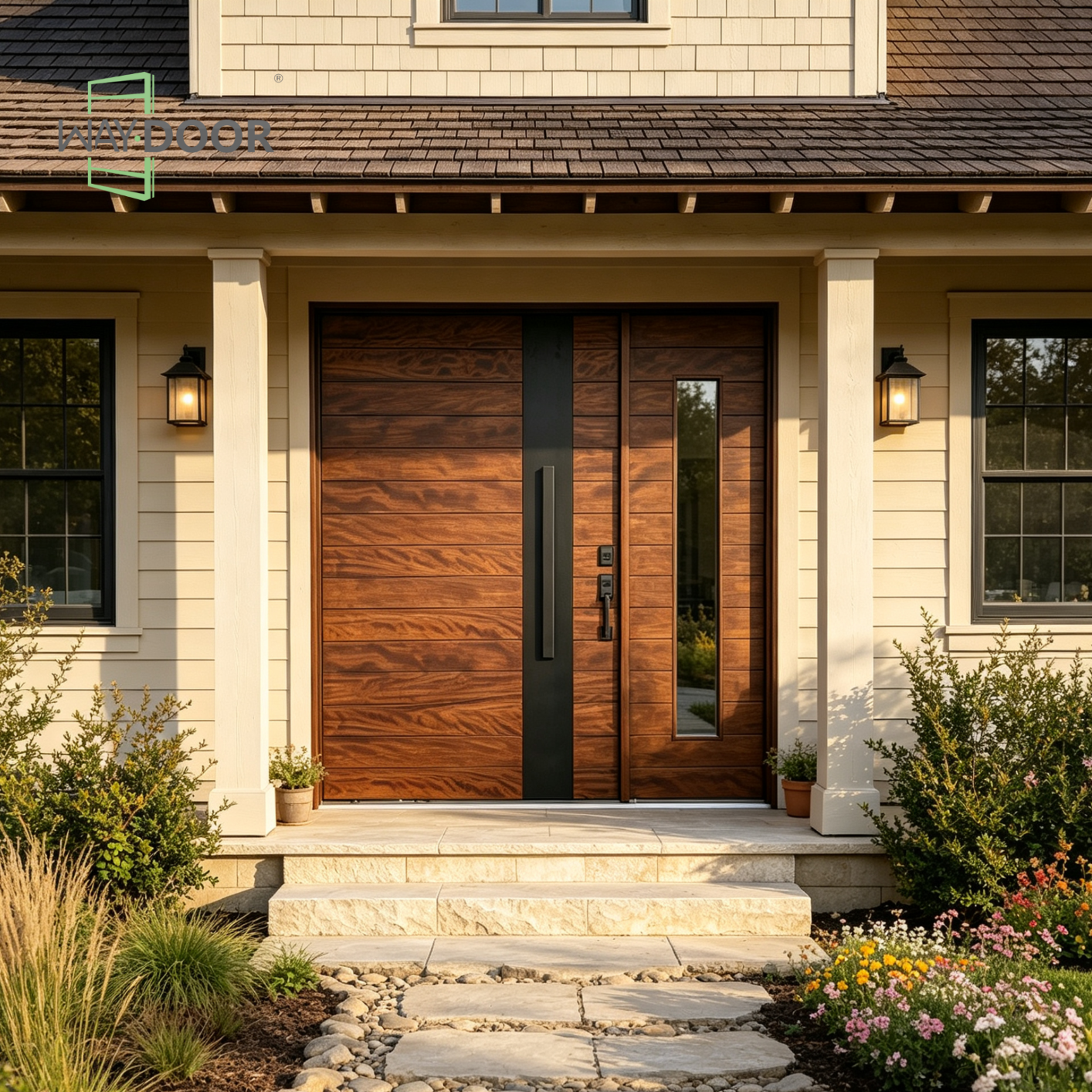 Modern Farmhouse Sidelite Entry Door